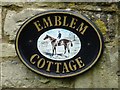 Emblem Cottage house sign