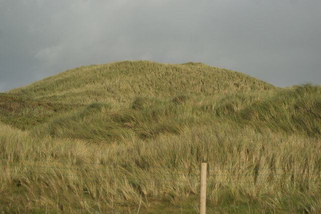 View of a hill at Godrevy Point