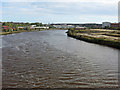 The River Wear downstream of the Northern Spire Bridge