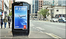 J3373 : Emirates advertisement, Belfast (September 2019) by Albert Bridge