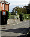 Warning sign - Ysgol/School, Peniel, Carmarthenshire