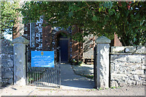 NX7869 : Main Gate to Kirkpatrick Durham Church by Billy McCrorie