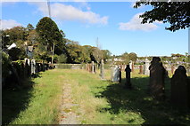 NX7869 : Kirkpatrick Durham Church Graveyard by Billy McCrorie