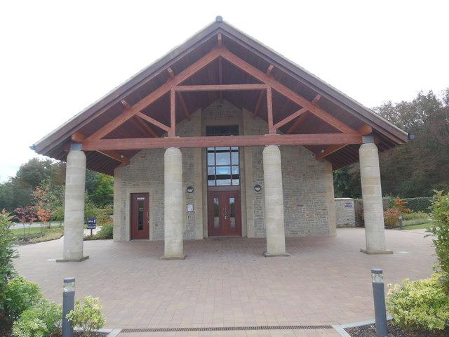 Entrance to the Crematorium Building at Woollensbrook