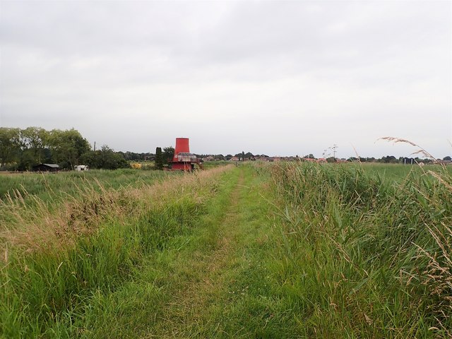 Path heading towards Reedham, passing the Red Mill