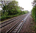 Rhymney Line north of Heath High Level station, Cardiff