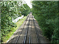 Railway east of Plough Lane, Beddington