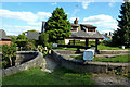 Footbridge at Marple Locks No 11 east of Stockport