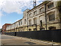 Disused industrial buildings on Bowater Road, Greenwich