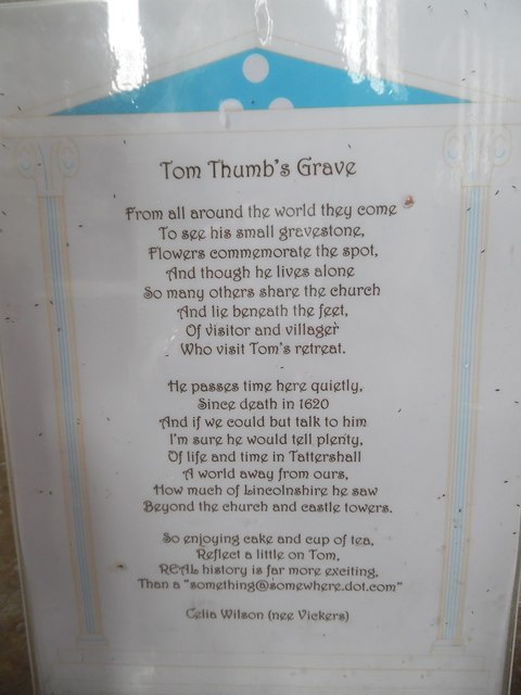 Description of Tom Thumb's Grave, Tattershall