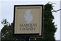 SK9856 : Pub sign - The marquis of Granby by Bob Harvey