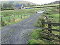 Bridge across Harwood burn to cottage near Hobkirk in the Scottish Borders