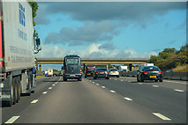 SJ7468 : Cranage : M6 Motorway by Lewis Clarke