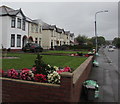 Houses, flowers and lawns, Pantbach Road, Rhiwbina, Cardiff