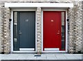 Goldsmith Street council estate - entrance doorways