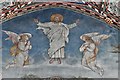 Pulham Market, St. Mary Magdalene Church: Part of the Victorian painting above the chancel arch