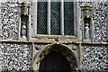 Pulham Market, St. Mary Magdalene Church: West doorway and niches with original sculptures