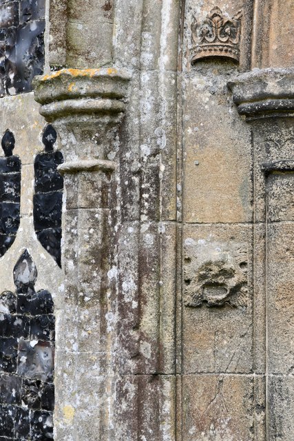 Pulham Market, St. Mary Magdalene Church: North porch detail 3