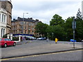 Traffic island on Kelvin Drive, Glasgow