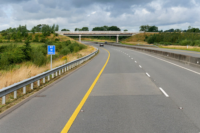 Mountrath Road Bridge across the M7 in County Laois