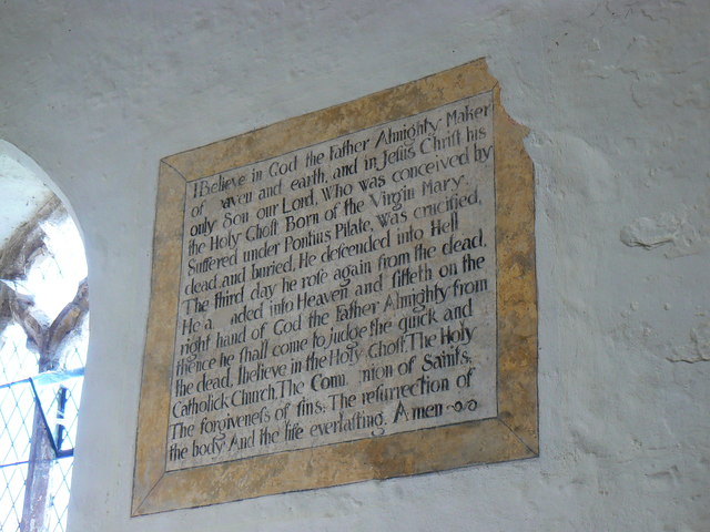 Wall painting, Church of St Martin, Wareham (2)