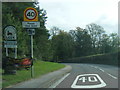 A523 Macclesfield Road at Leek boundary