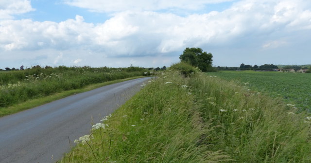 North along Old Post Lane towards Colsterworth