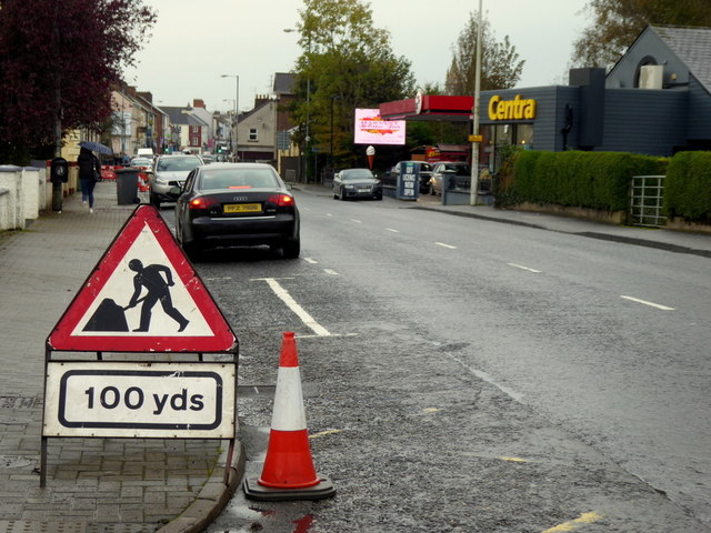 Roadworks along Campsie Road, Omagh