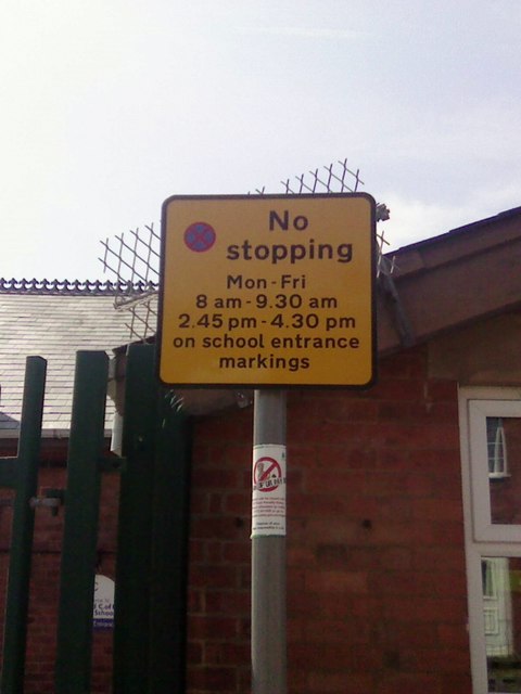 UK No Stopping Sign