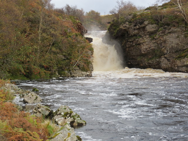 Waterfall, the Eas Dubh Uidh a' Ghlaigeil on the Abhainn Mhor