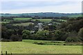 Distant view of Parracombe from the east