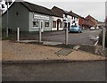 Metal posts across Dale Street, Craven Arms