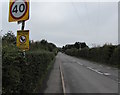SO4382 : KILL YOUR SPEED on the B4368 Corvedale Road, Craven Arms by Jaggery