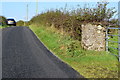 Round stone pillar along Meetinghouse Road