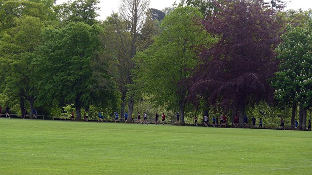 Inverness parkrunners in Bught Park