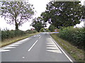 Entering Wormingford on the B1508 Sandy Hill