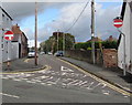 No Entry signs facing Chester Road, Buckley