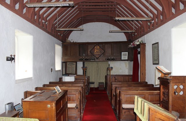 Trentishoe Church, Exmoor - interior view
