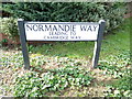 TL9033 : Normandie Way sign by Geographer