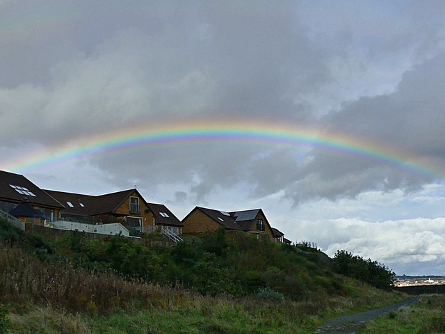 Rainbow over the Fife Coastal Path