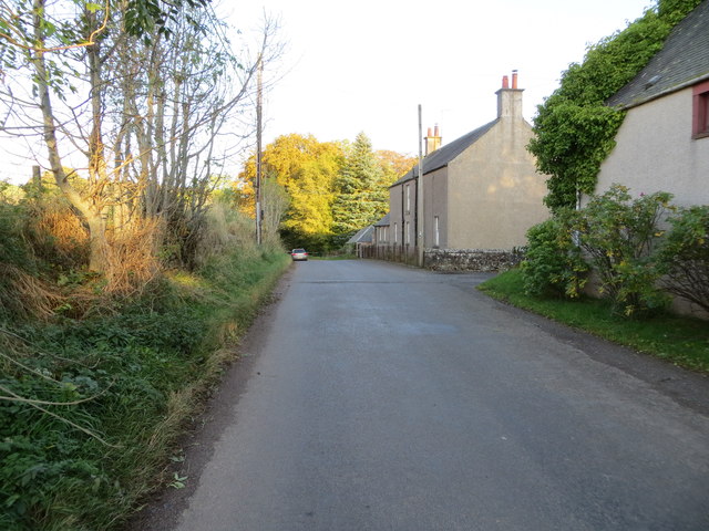 Road Passing Through Kirton Of Menmuir © Peter Wood Cc-by-sa 2.0 