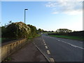 Bus stop on the A48 near High Hall Farm