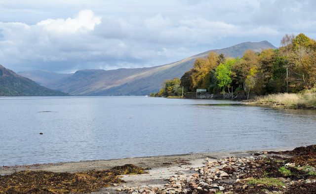 Shore of Loch Fyne at St. Catherines