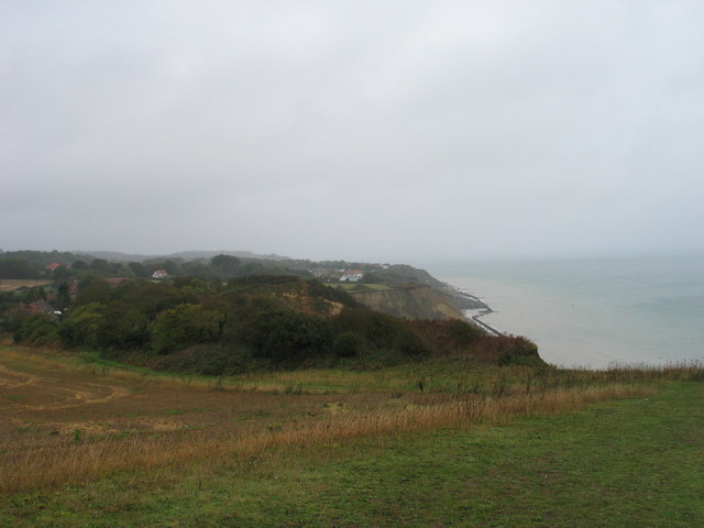 Overstrand from coast path seat