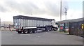 Lorry entering the Seatruck Compound at the Port of Warrenpoint