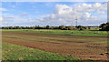 SO8397 : Staffordshire farmland near Trescott in Staffordshire by Roger  D Kidd