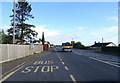 Bus top on the A48