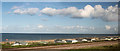 Seaward view from A55 over Llandulas Caravan park