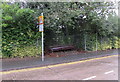 Wide bench in the Hollybush Estate, Cardiff