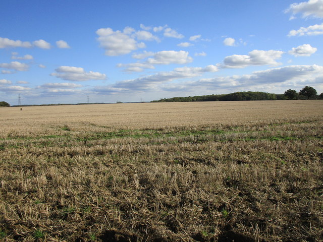 Stubble field near Easton © Jonathan Thacker cc-by-sa/2.0 :: Geograph ...